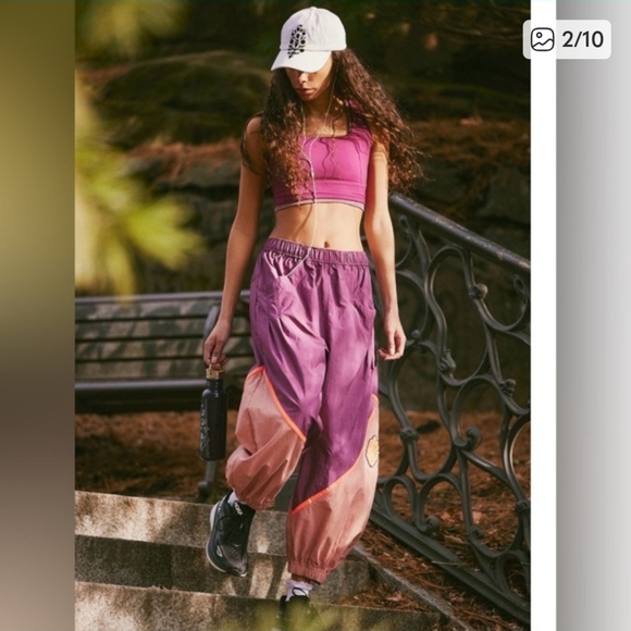 Free People Pants - Free People Mulberry Colorblock Freeflow Pants